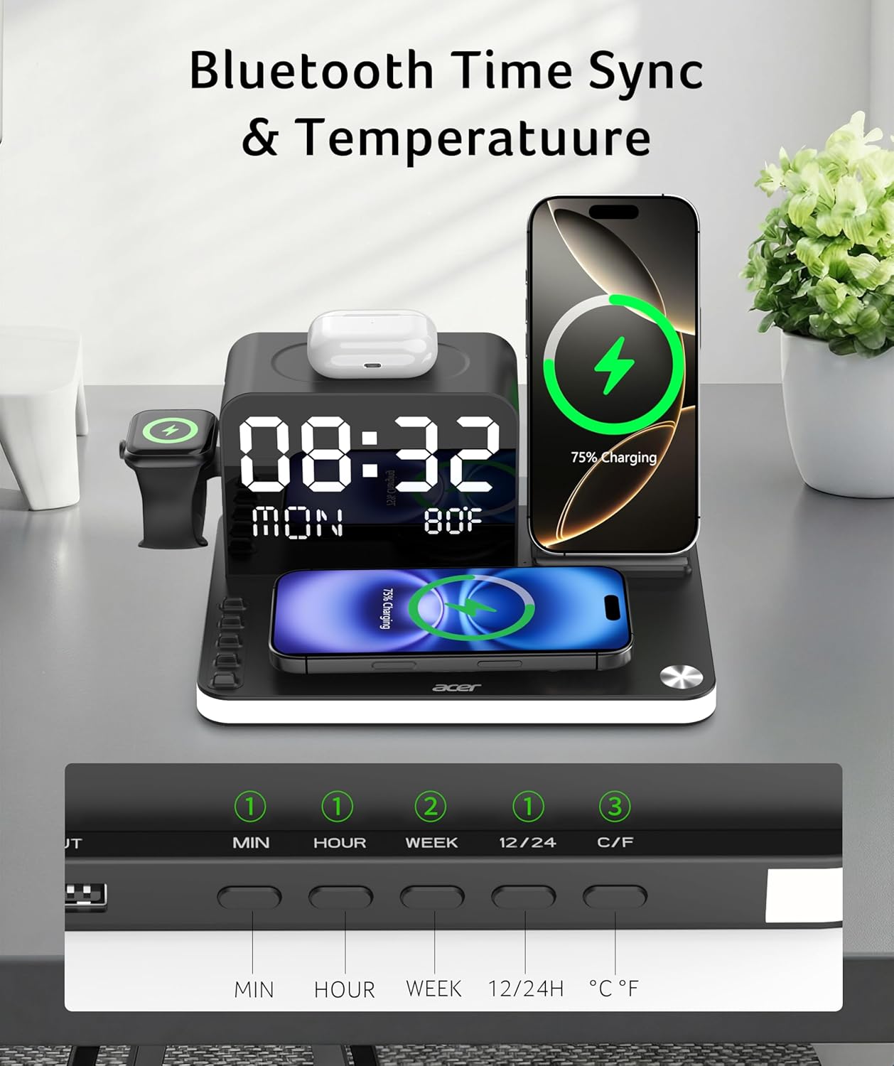 acer 7-in-1 Wireless Charging Station